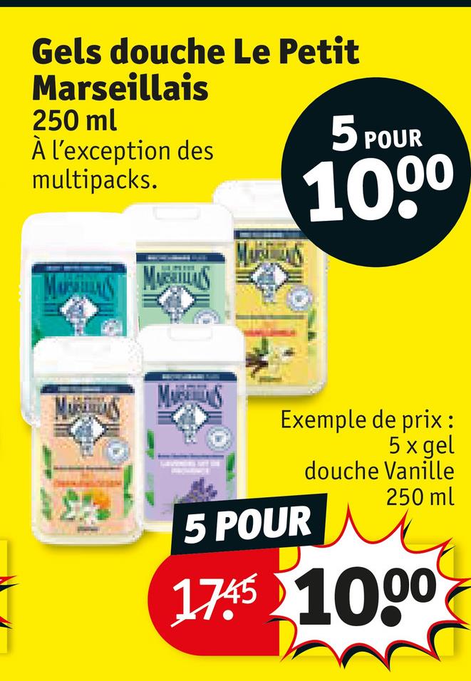 Gels douche Le Petit Marseillais
