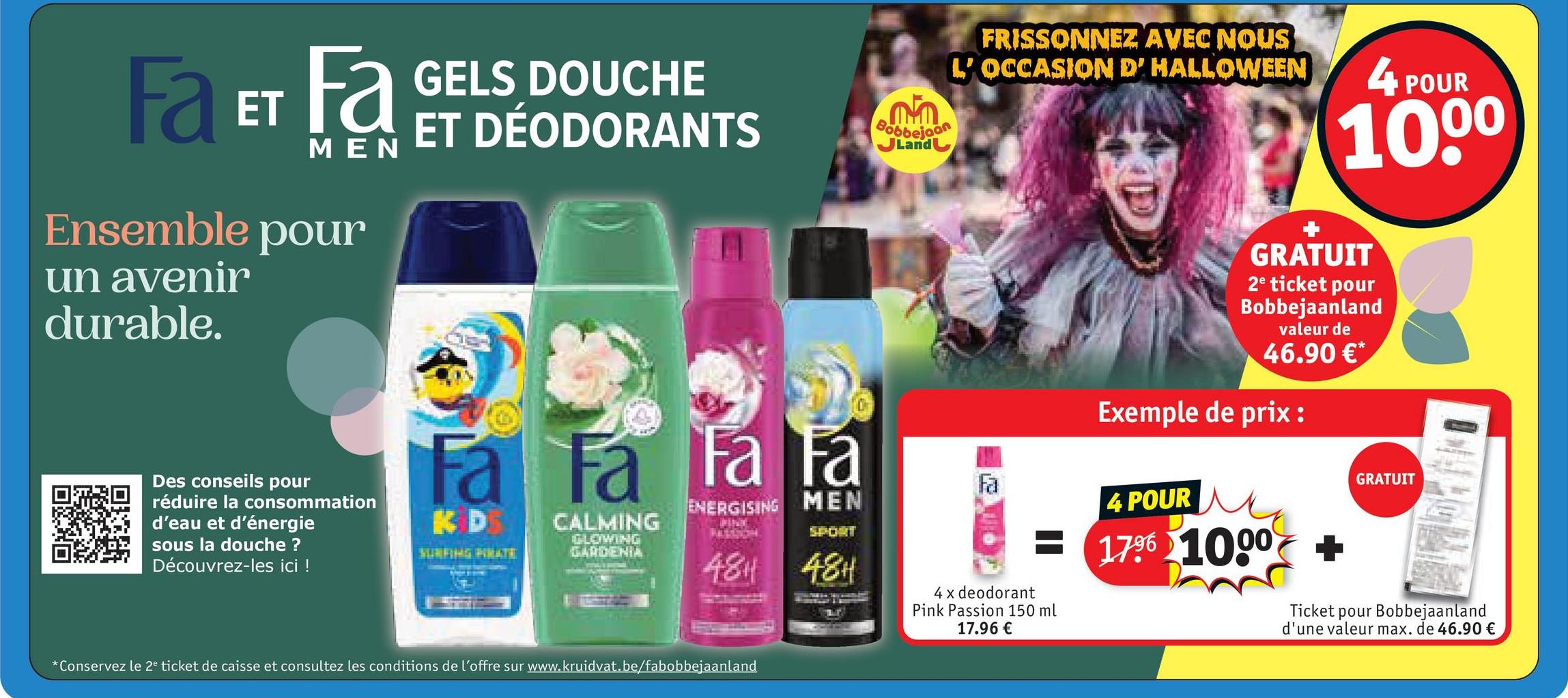 Gels douche et déodorants Fa et Fa Men - 4 x deodorant Pink Passion 150 ml
