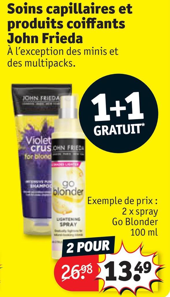 Soins capillaires et produits coiffants John Frieda