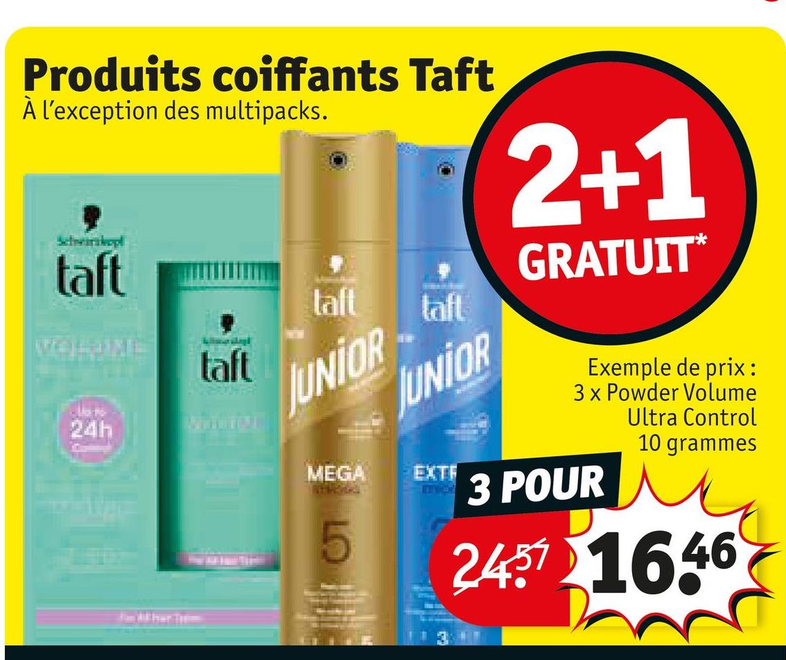 Produits coiffants Taft