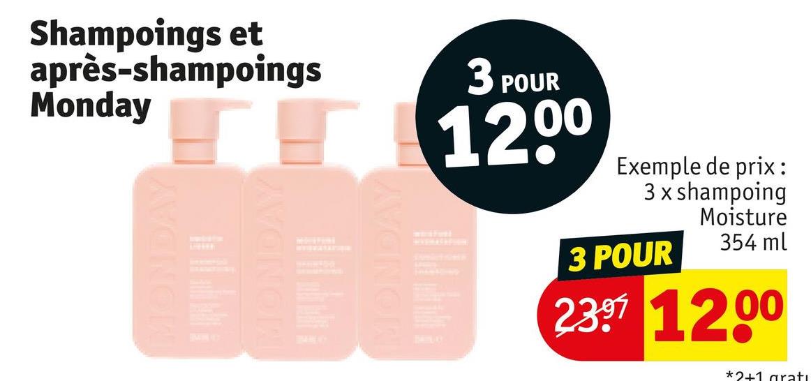 Shampoings et après-shampoings Monday