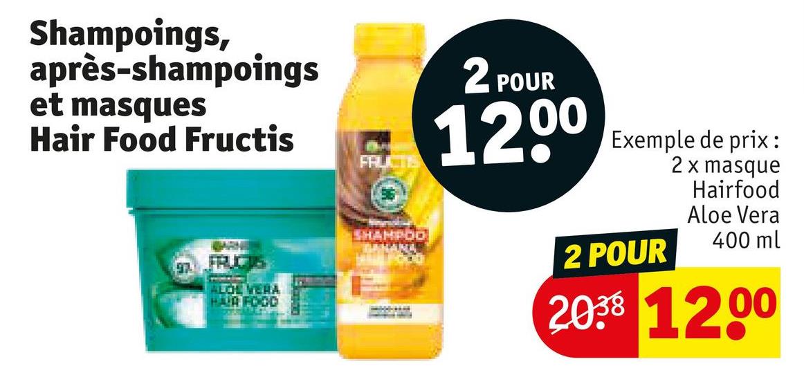 Shampooings, après-shampooings et masques Hair Food Fructis