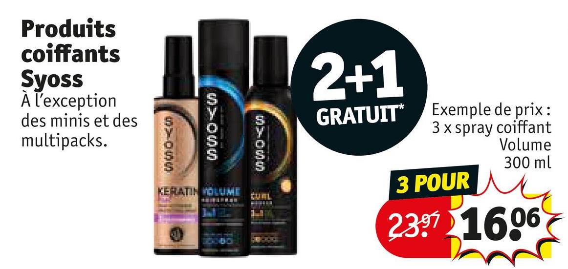 Produits coiffants Syoss
