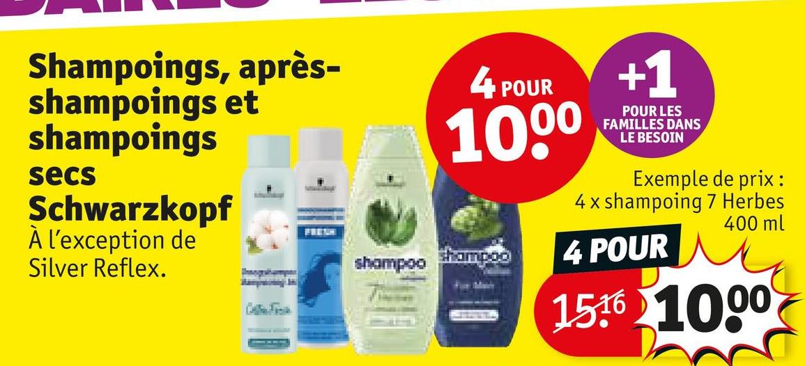 Shampooings, après-shampooings et shampooings secs Schwarzkopf