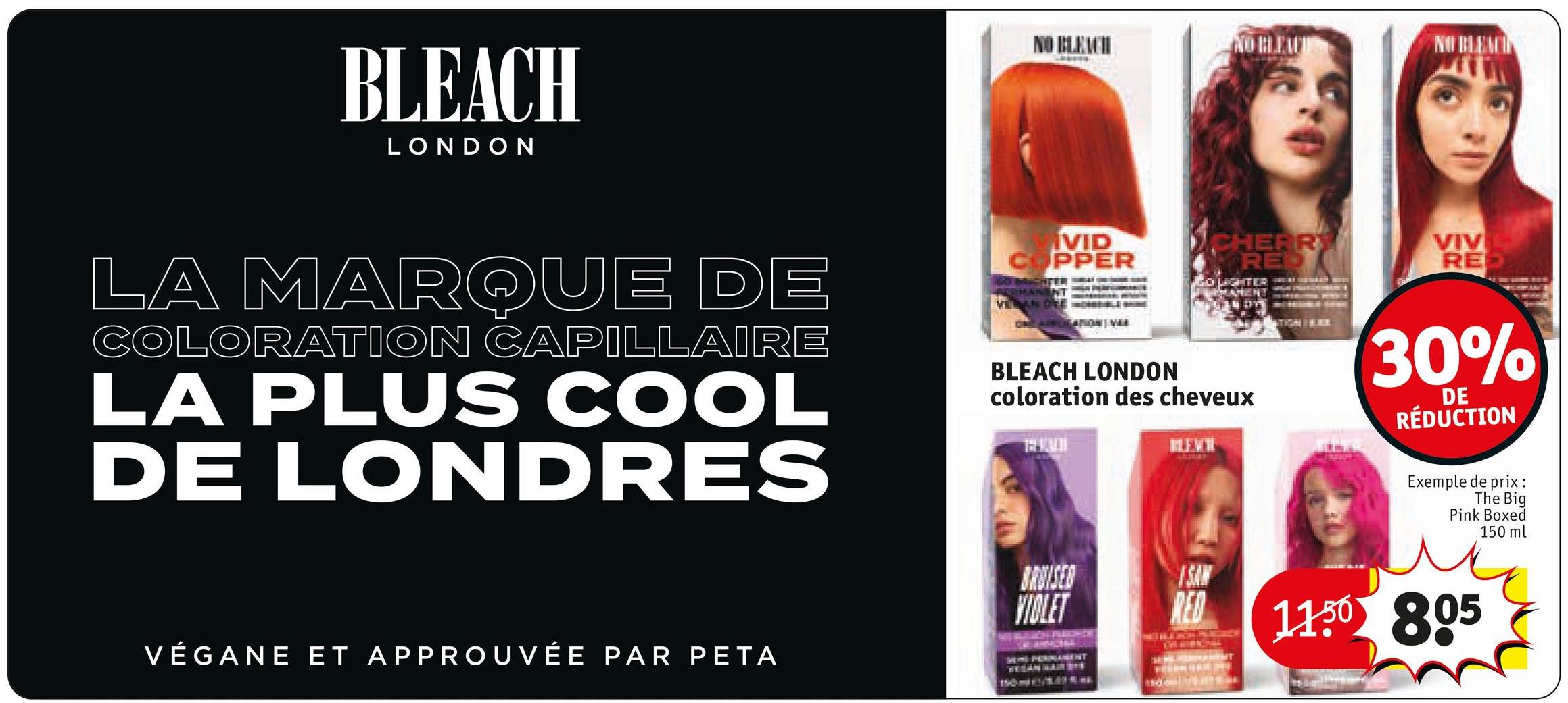 BLEACH LONDON coloration des cheveux