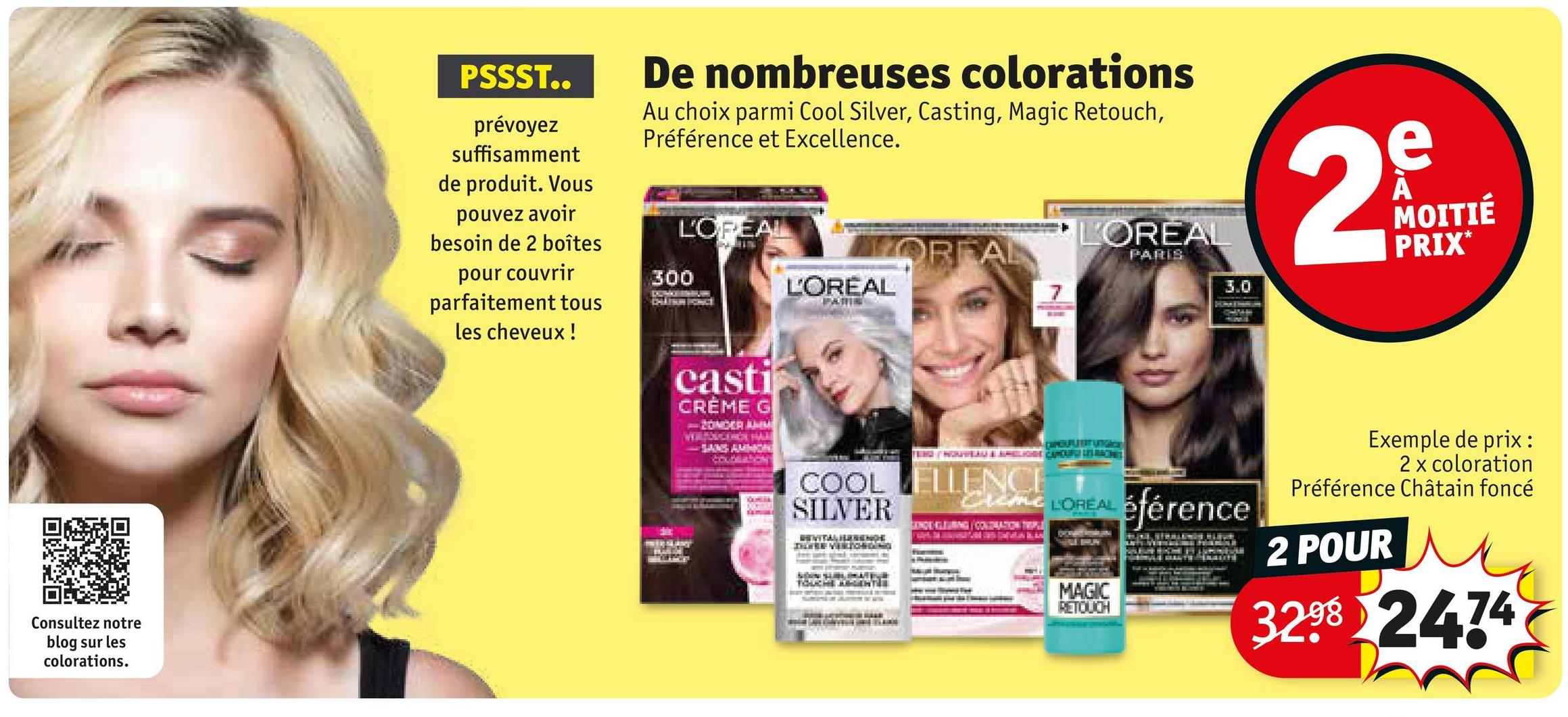 De nombreuses colorations