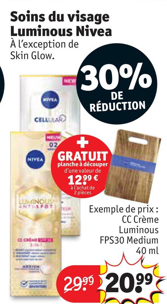 Soins du visage Luminous Nivea