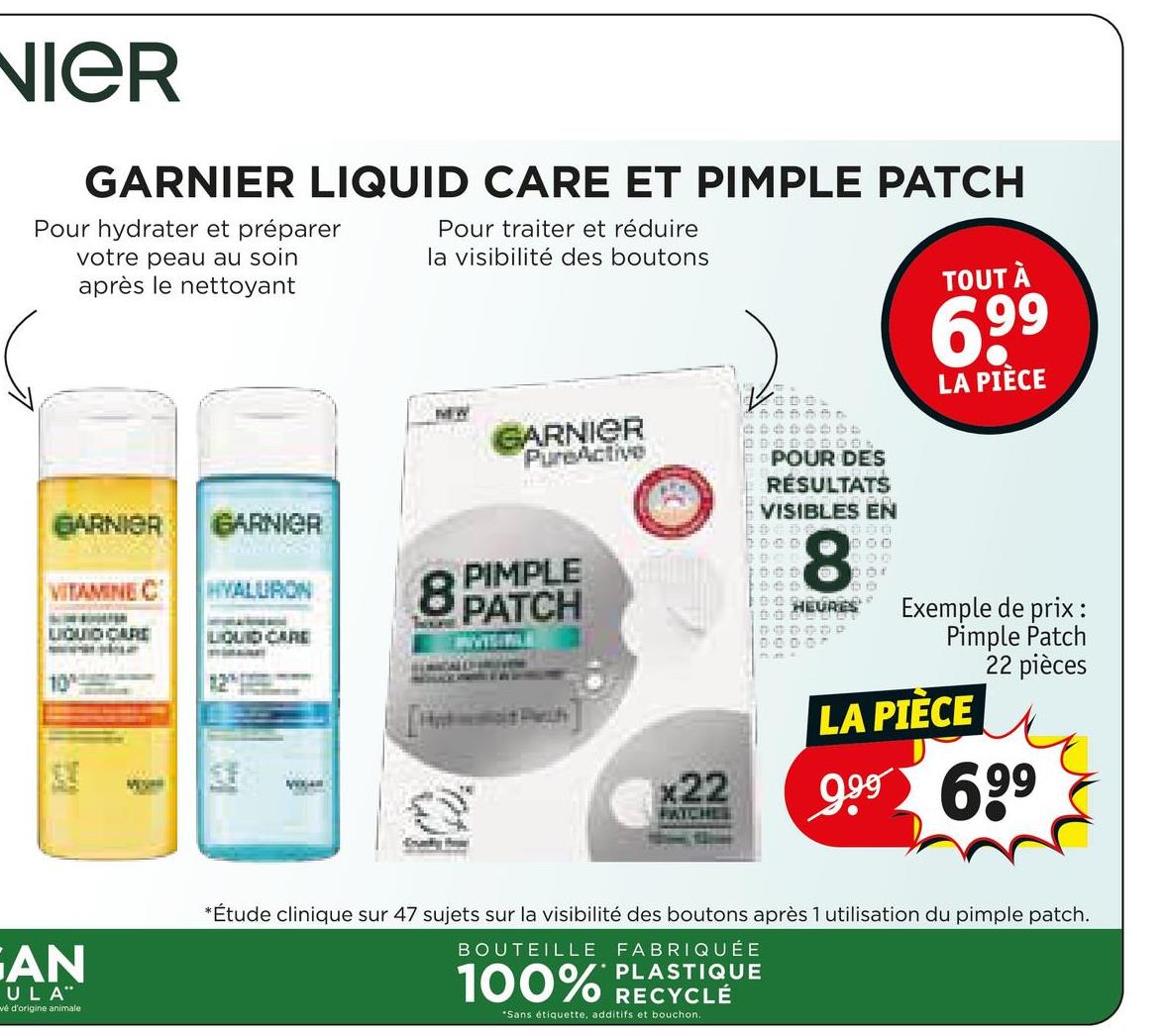 GARNIER LIQUID CARE ET PIMPLE PATCH