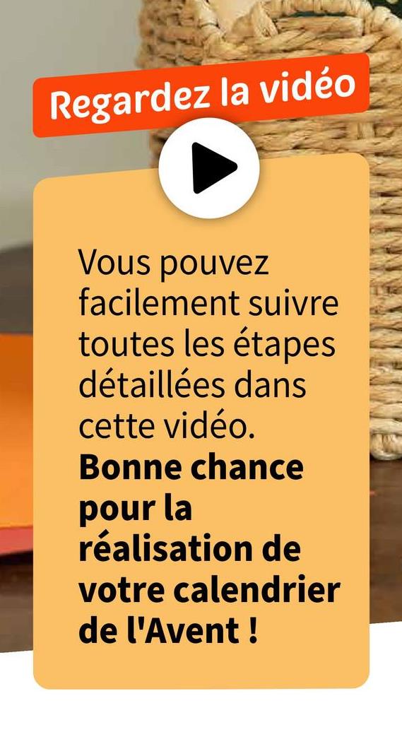 votre calendrier de l'Avent