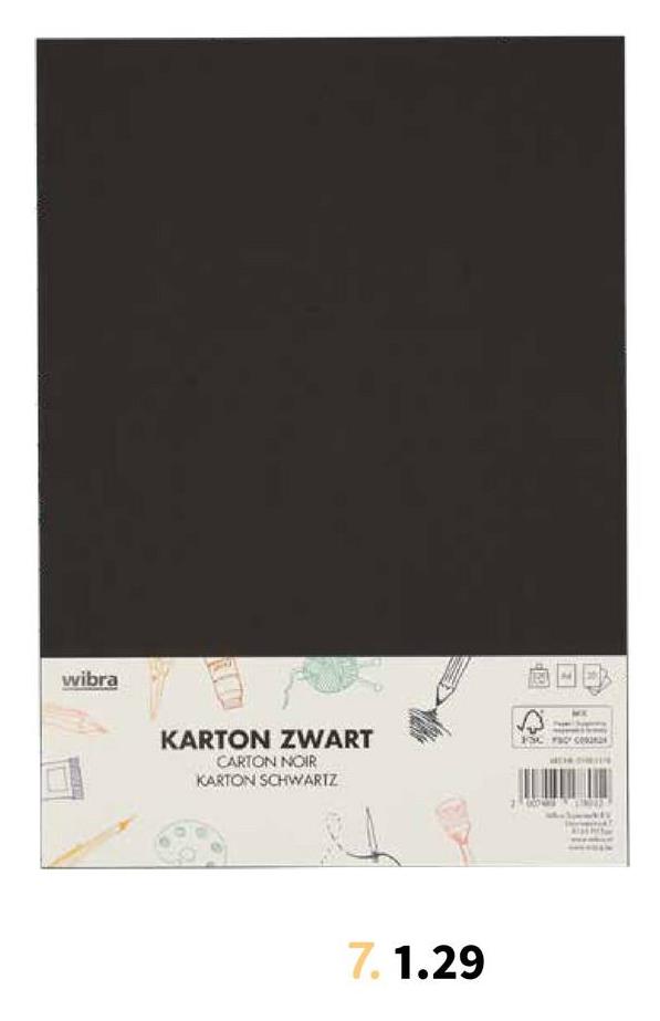 KARTON ZWART