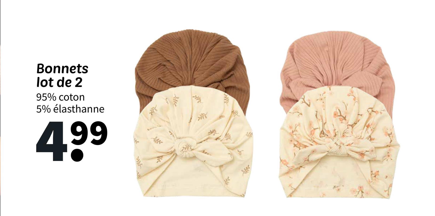Bonnets lot de 2
