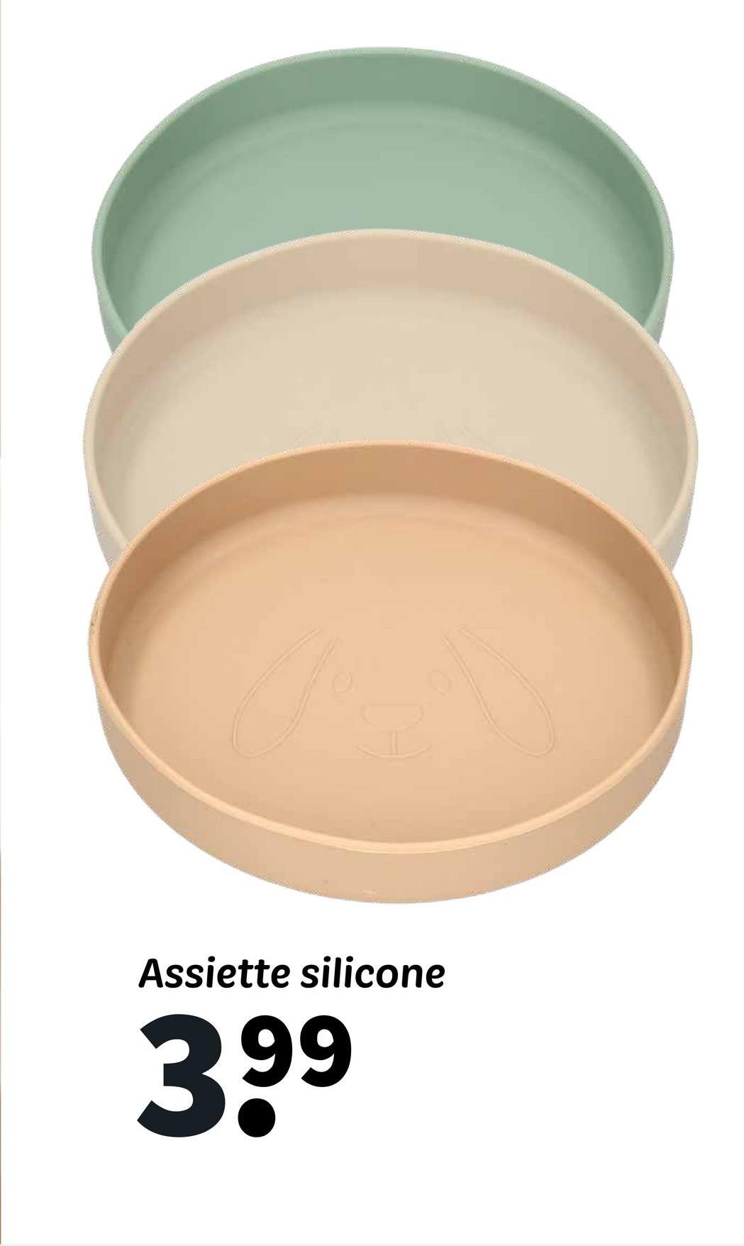 Assiette silicone