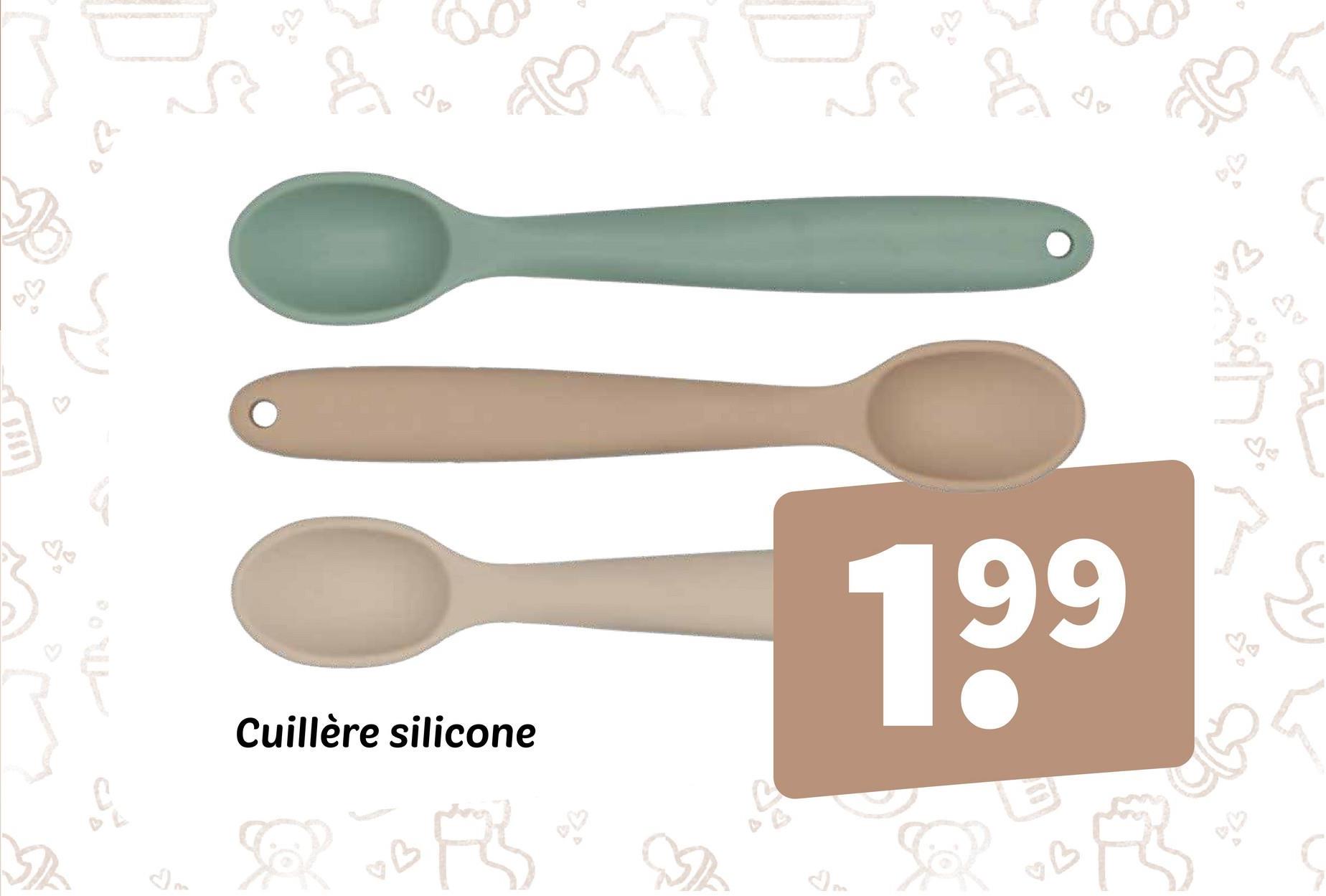 Cuillère silicone