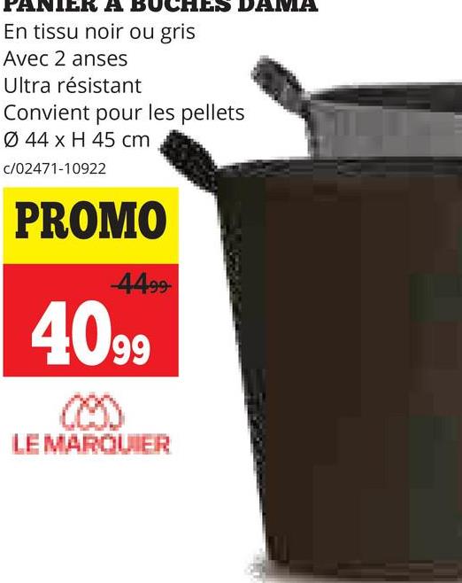 PANIER A BÛCHES DAMA