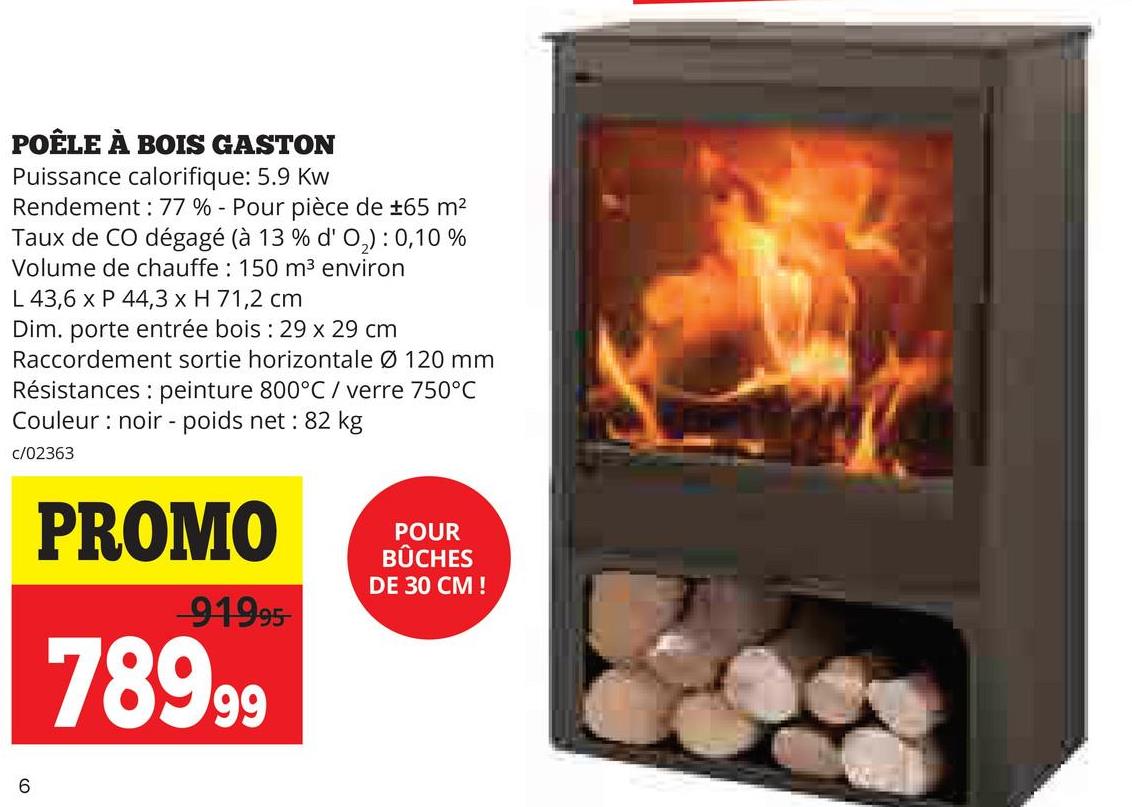 POÊLE À BOIS GASTON