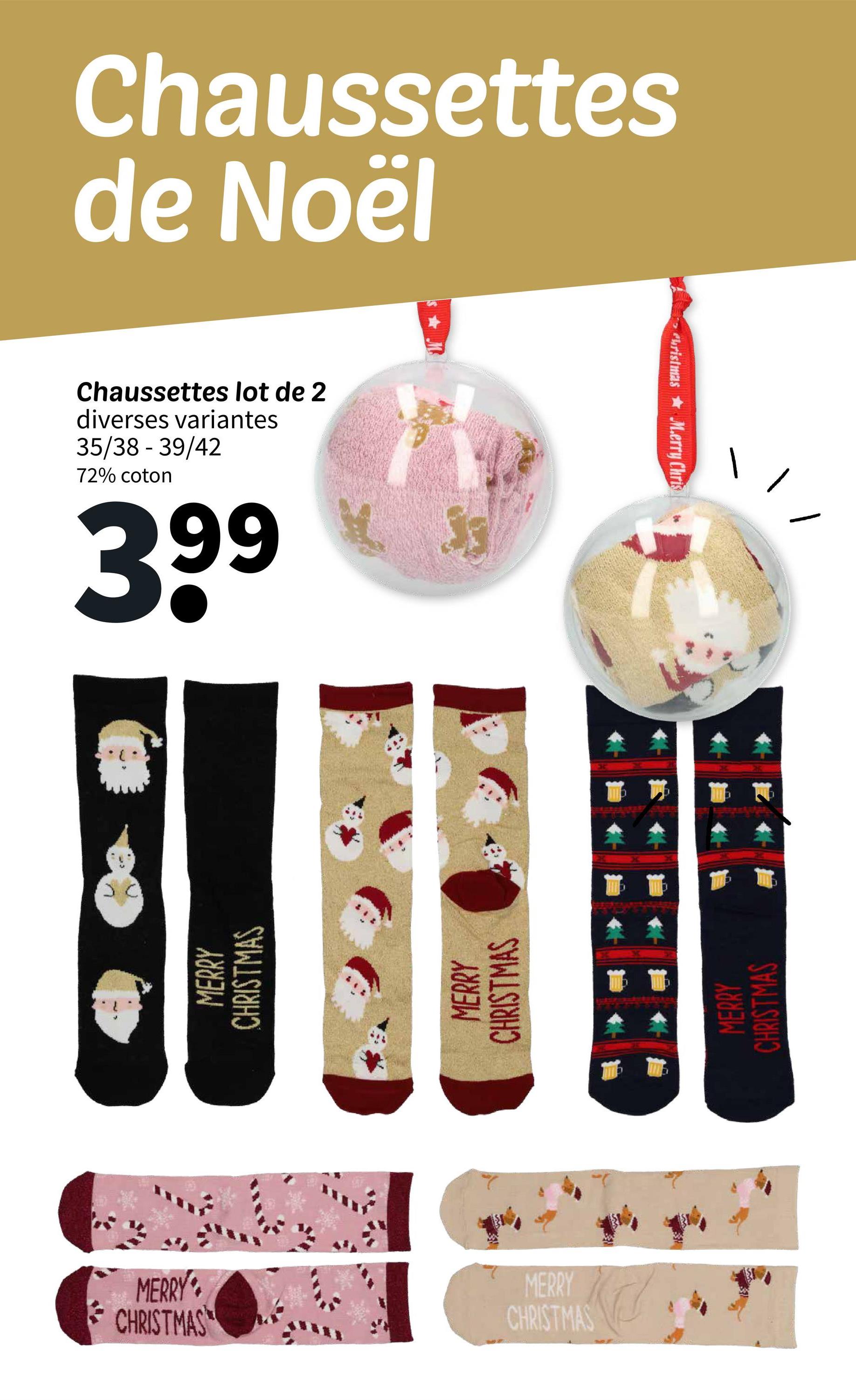 Chaussettes de Noël
