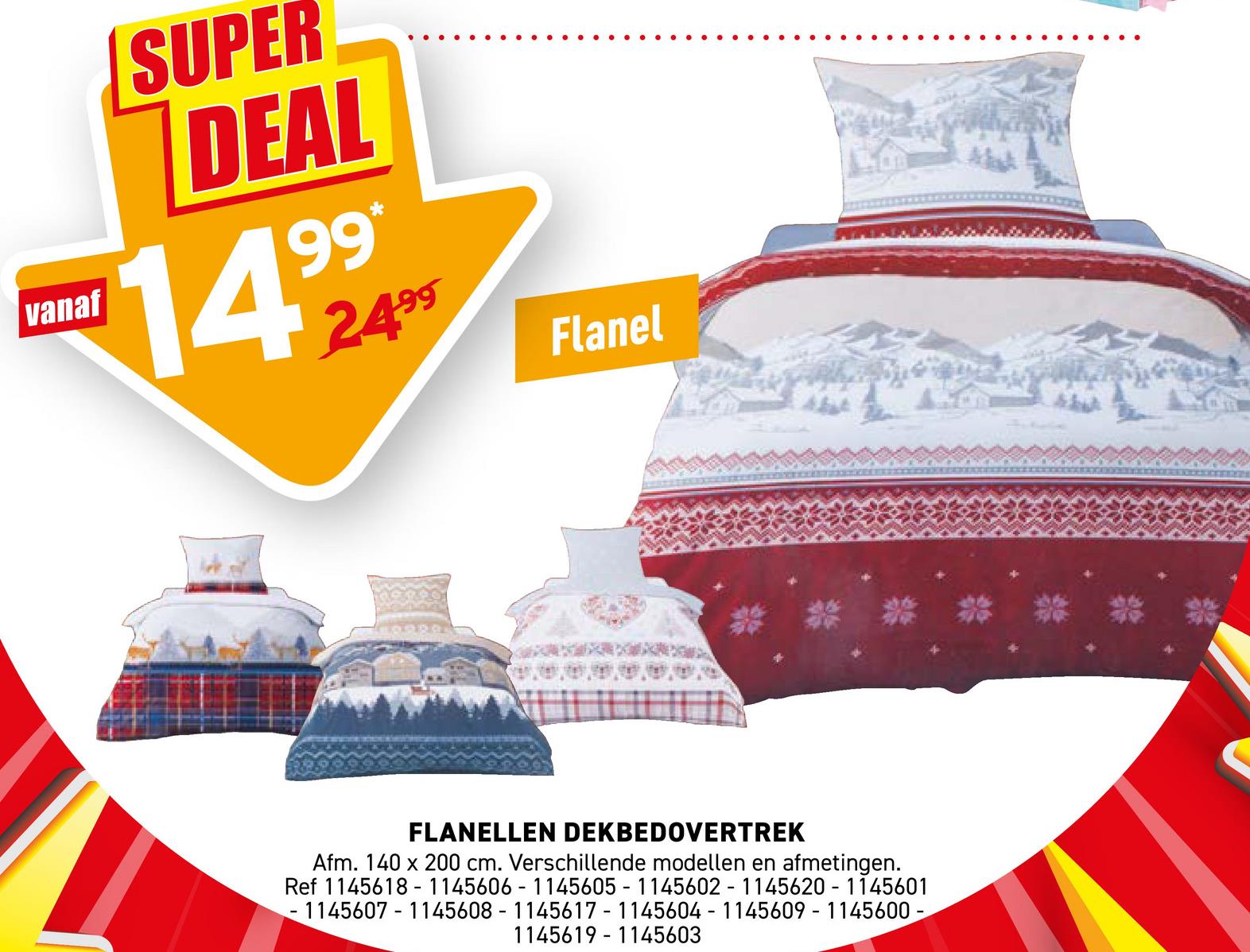 FLANELLEN DEKBEDOVERTREK