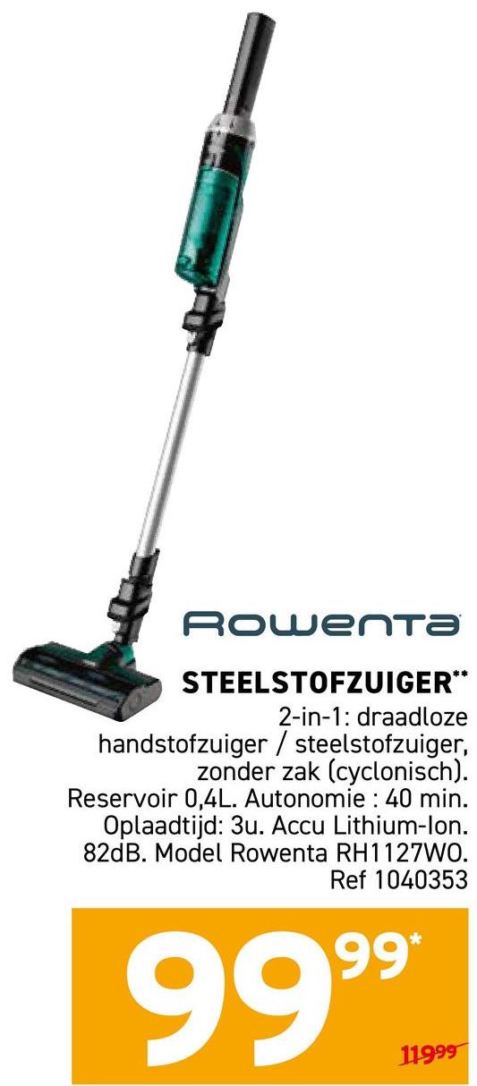 Rowenta STEELSTOFZUIGER**