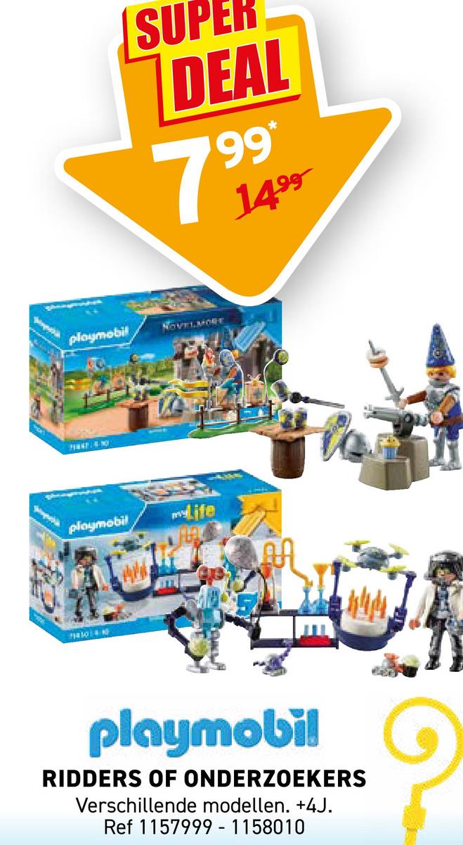 playmobil RIDDERS OF ONDERZOEKERS