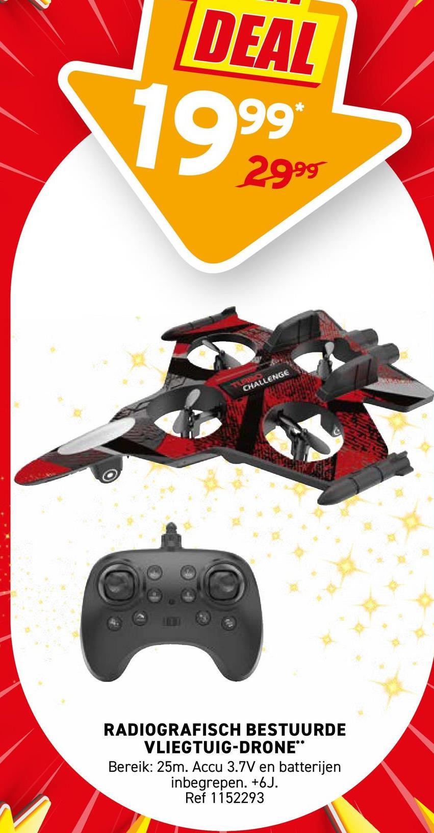 RADIOGRAFISCH BESTUURDE VLIEGTUIG-DRONE**