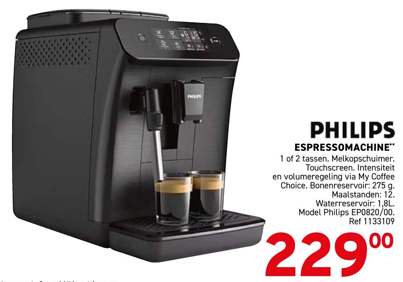 PHILIPS ESPRESSOMACHINE**