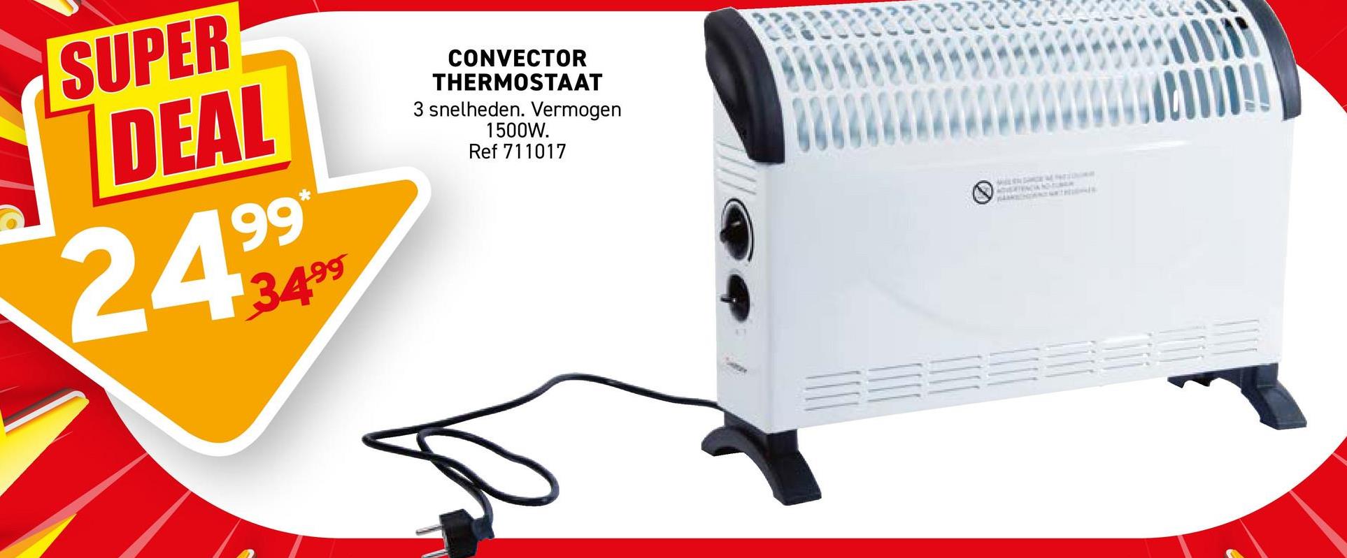CONVECTOR THERMOSTAAT