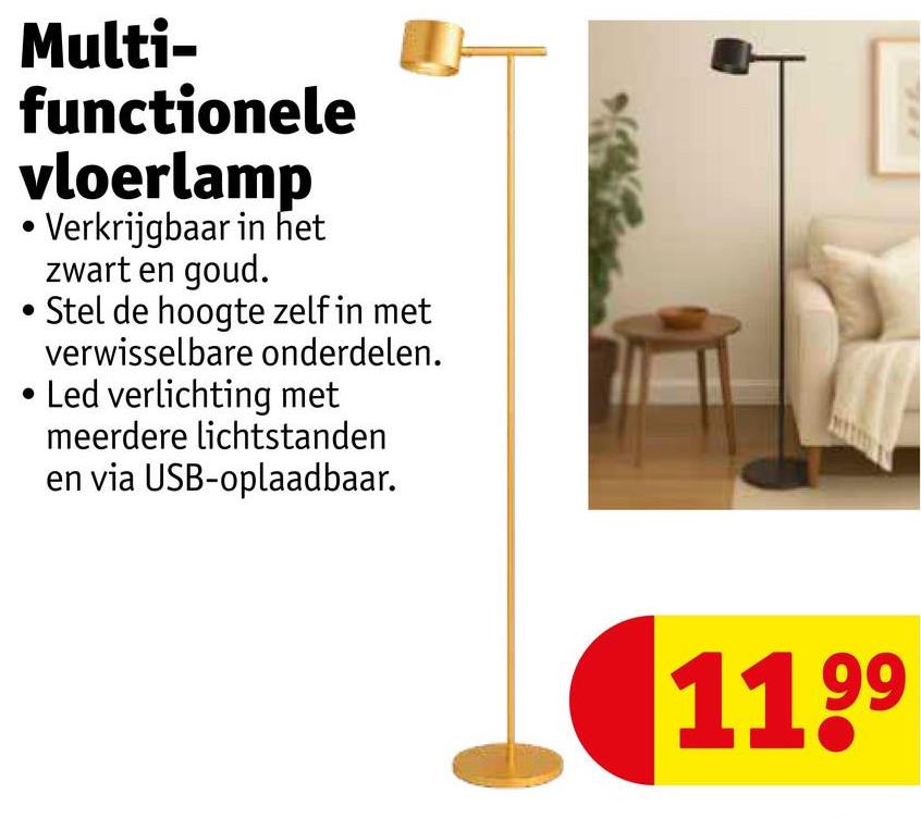 Multi- functionele vloerlamp