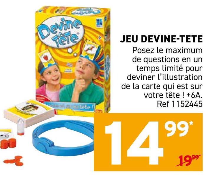 JEU DEVINE-TETE