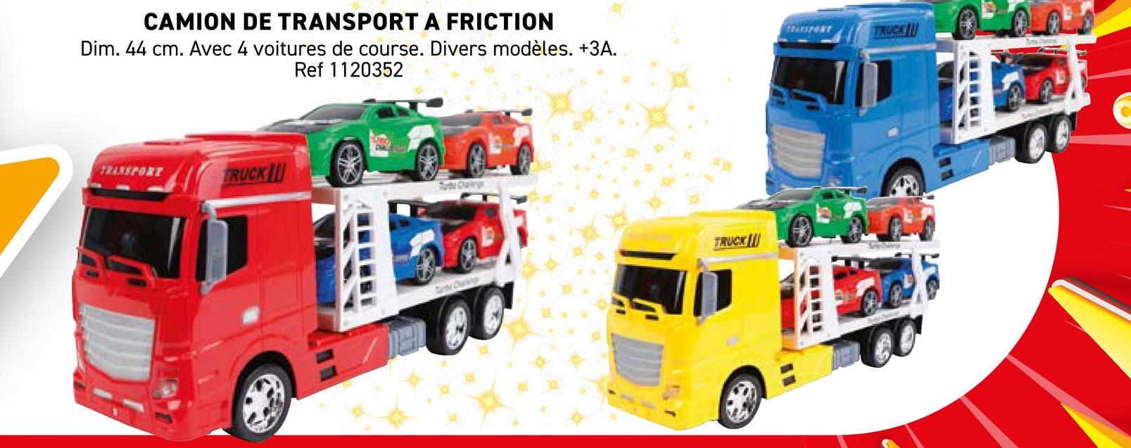 CAMION DE TRANSPORT A FRICTION