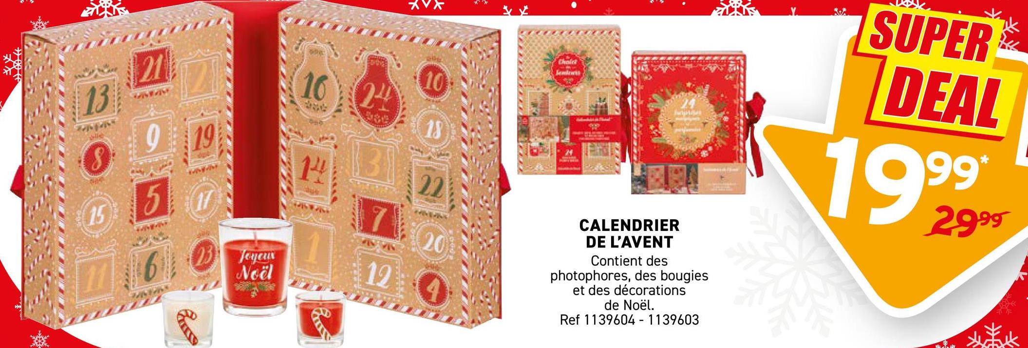 CALENDRIER DE L'AVENT