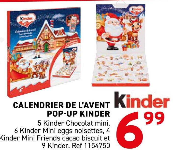 CALENDRIER DE L'AVENT POP-UP KINDER