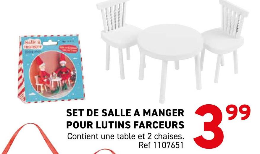 SET DE SALLE A MANGER POUR LUTINS FARCEURS