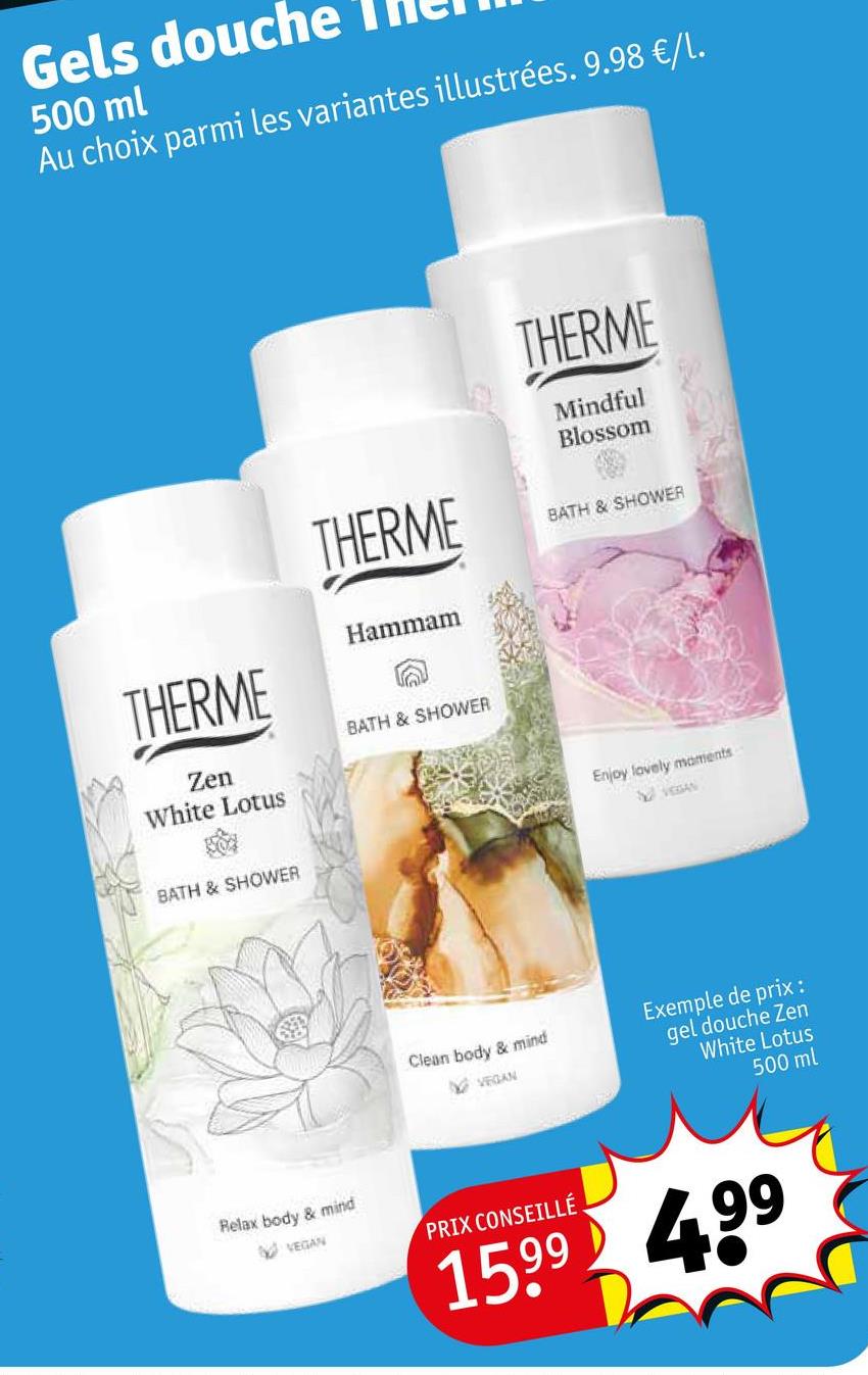 Gels douche Therme 500 ml