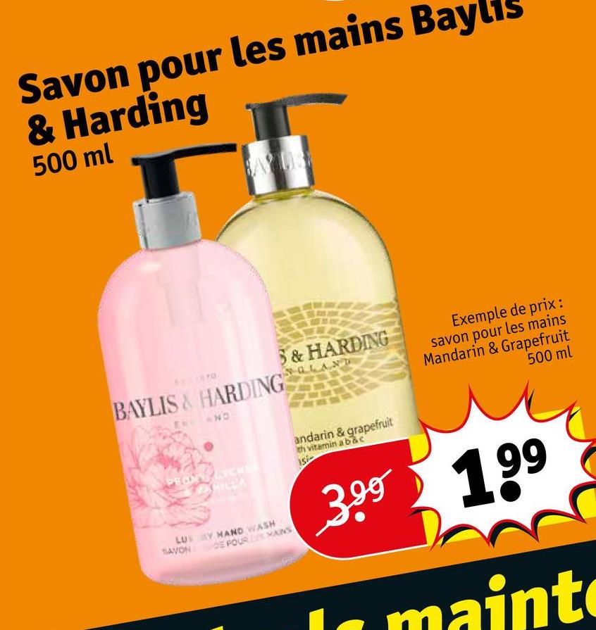 Savon pour les mains Baylis & Harding
