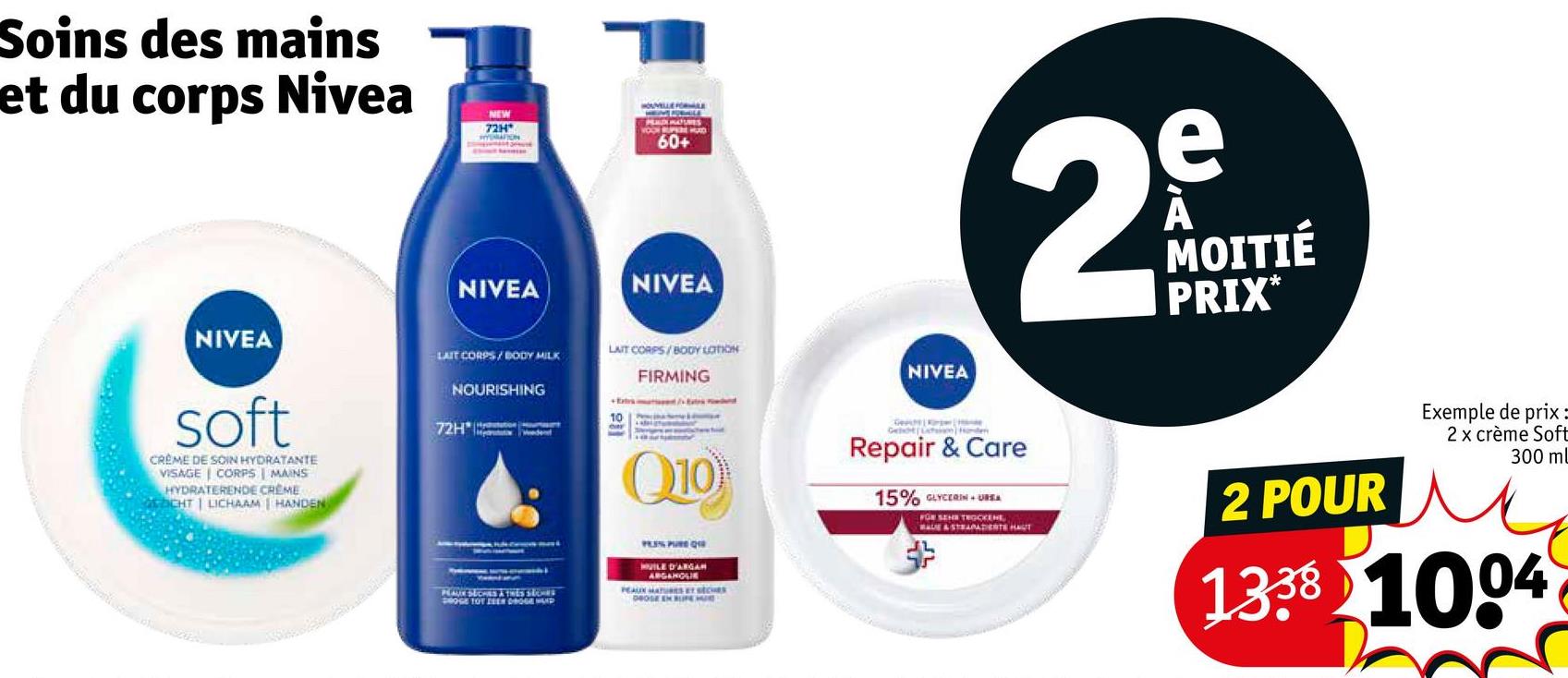 Soins des mains et du corps Nivea