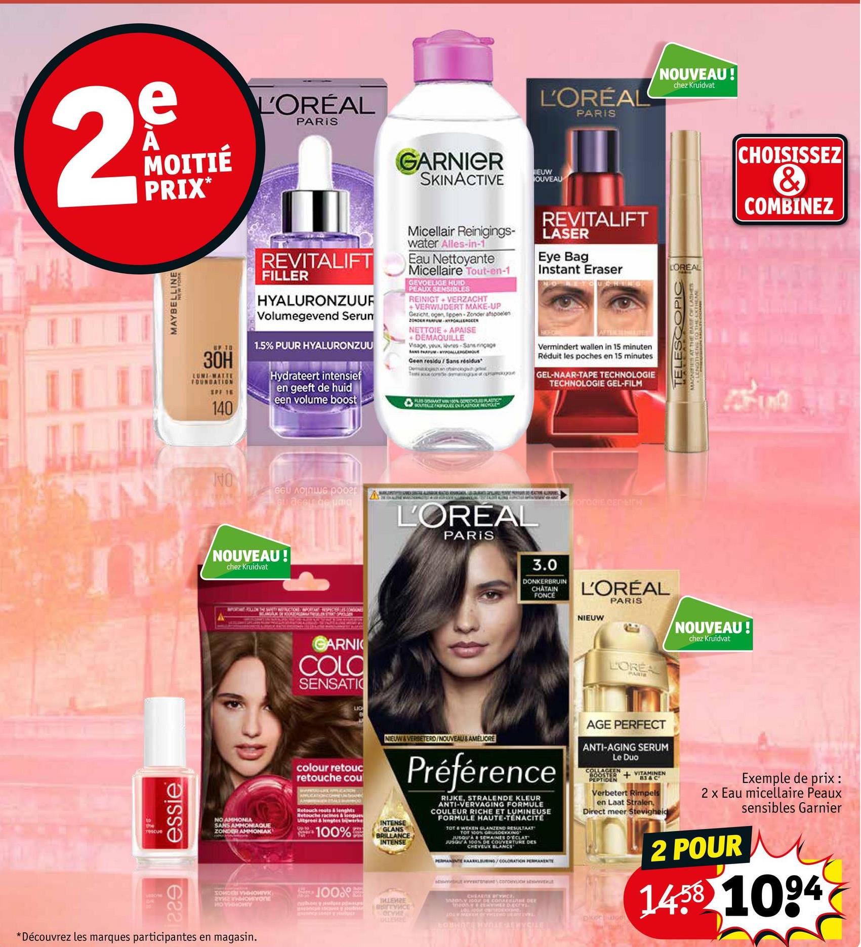 Eau micellaire Peaux sensibles Garnier