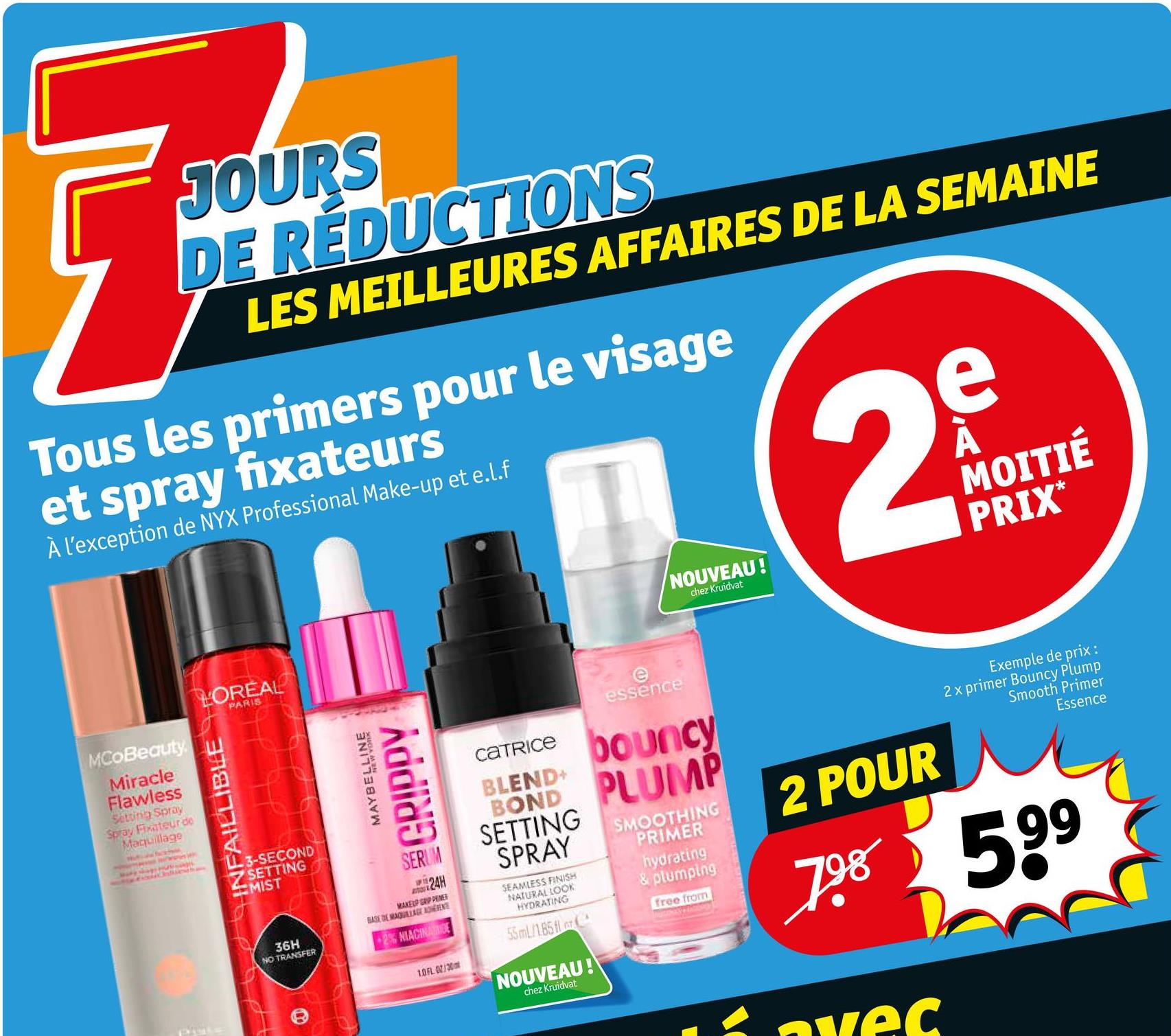 Tous les primers pour le visage et spray fixateurs