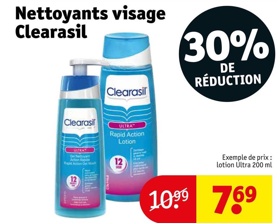 Nettoyants visage Clearasil