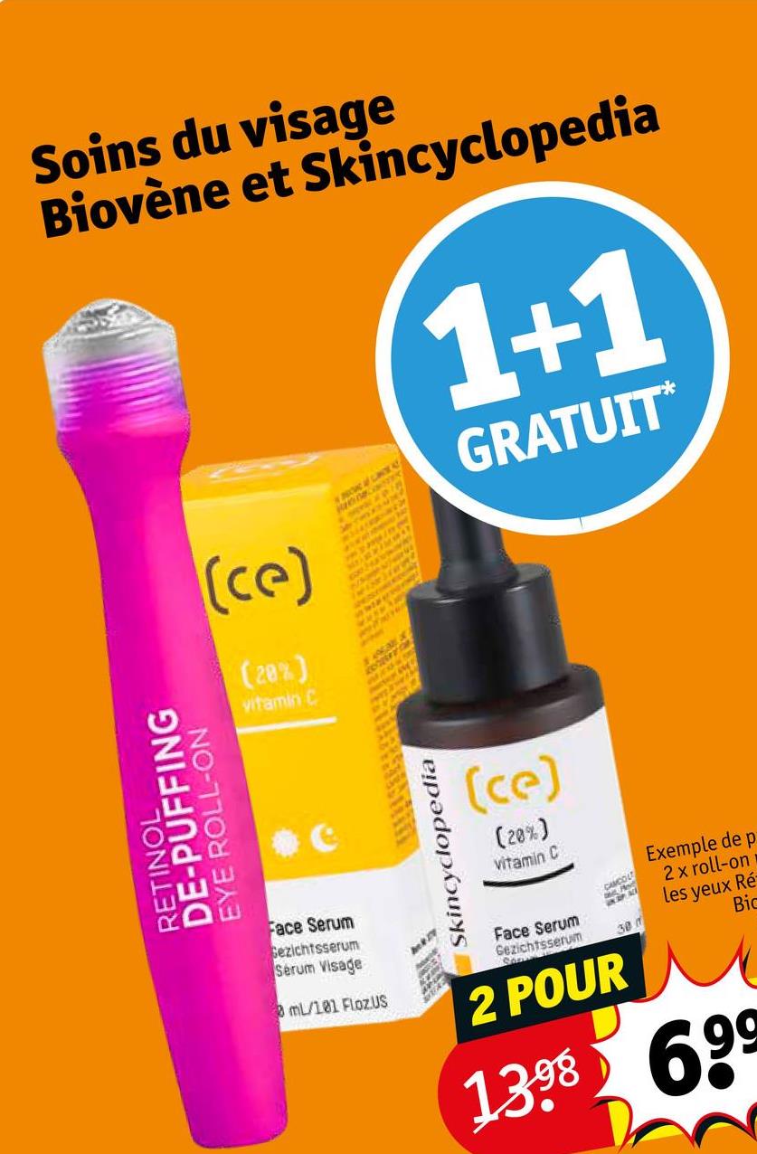 Soins du visage Biovène et Skincyclopedia