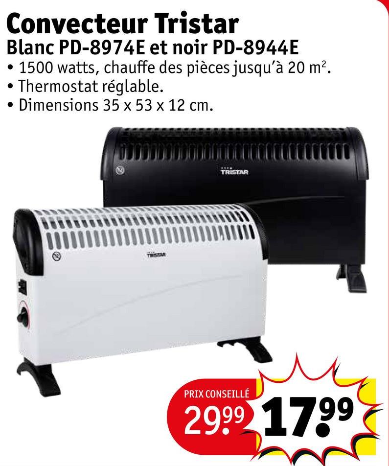 Convecteur Tristar