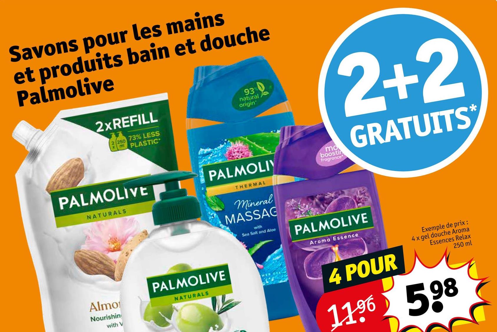 Savons pour les mains et produits bain et douche Palmolive