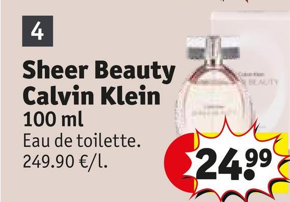 Sheer Beauty Calvin Klein