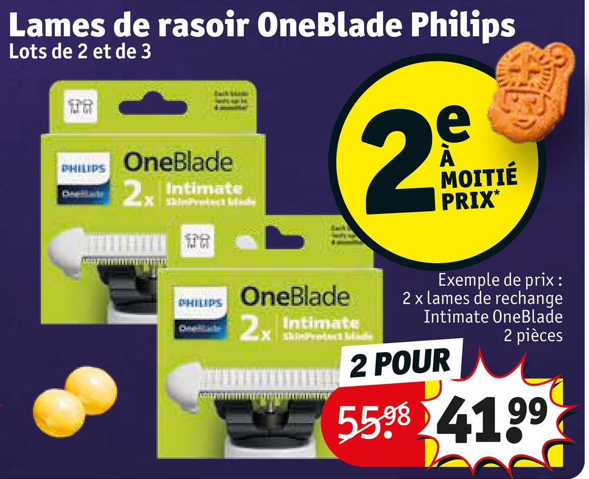 Lames de rasoir OneBlade Philips