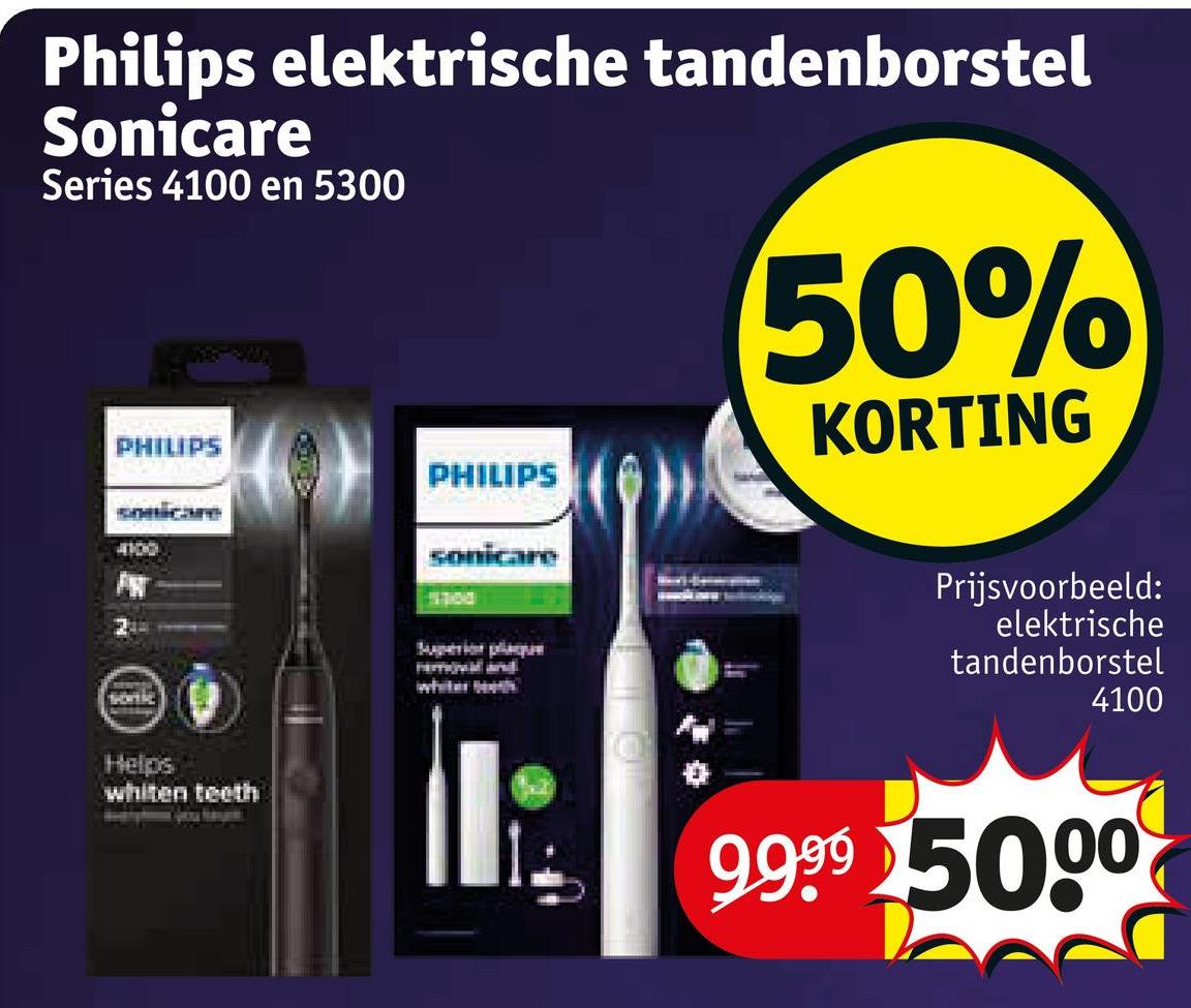 Philips elektrische tandenborstel Sonicare Series 4100 en 5300