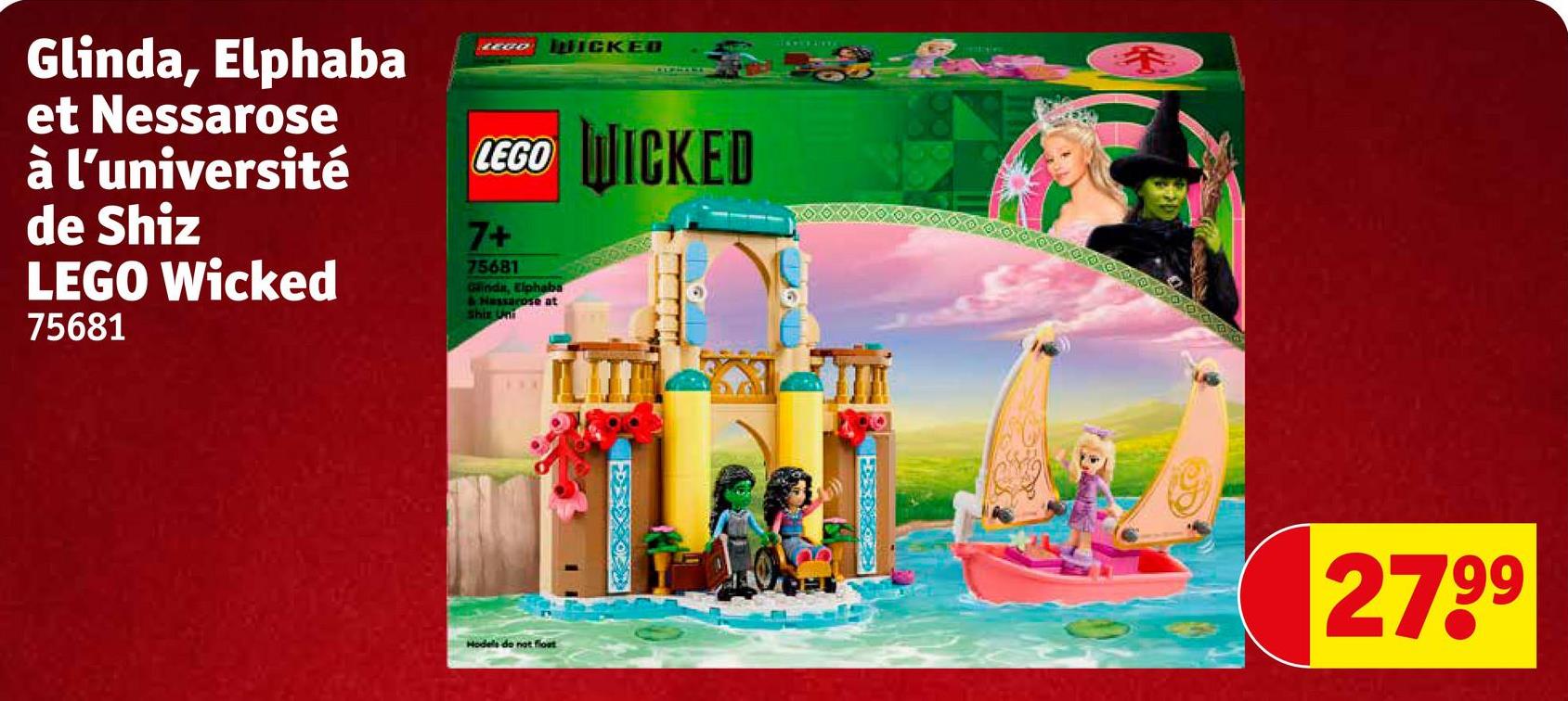 Glinda, Elphaba et Nessarose à l’université de Shiz LEGO Wicked 75681