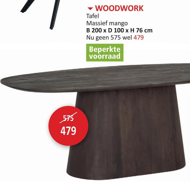 WOODWORK Tafel