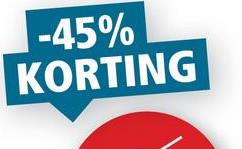 -45% KORTING