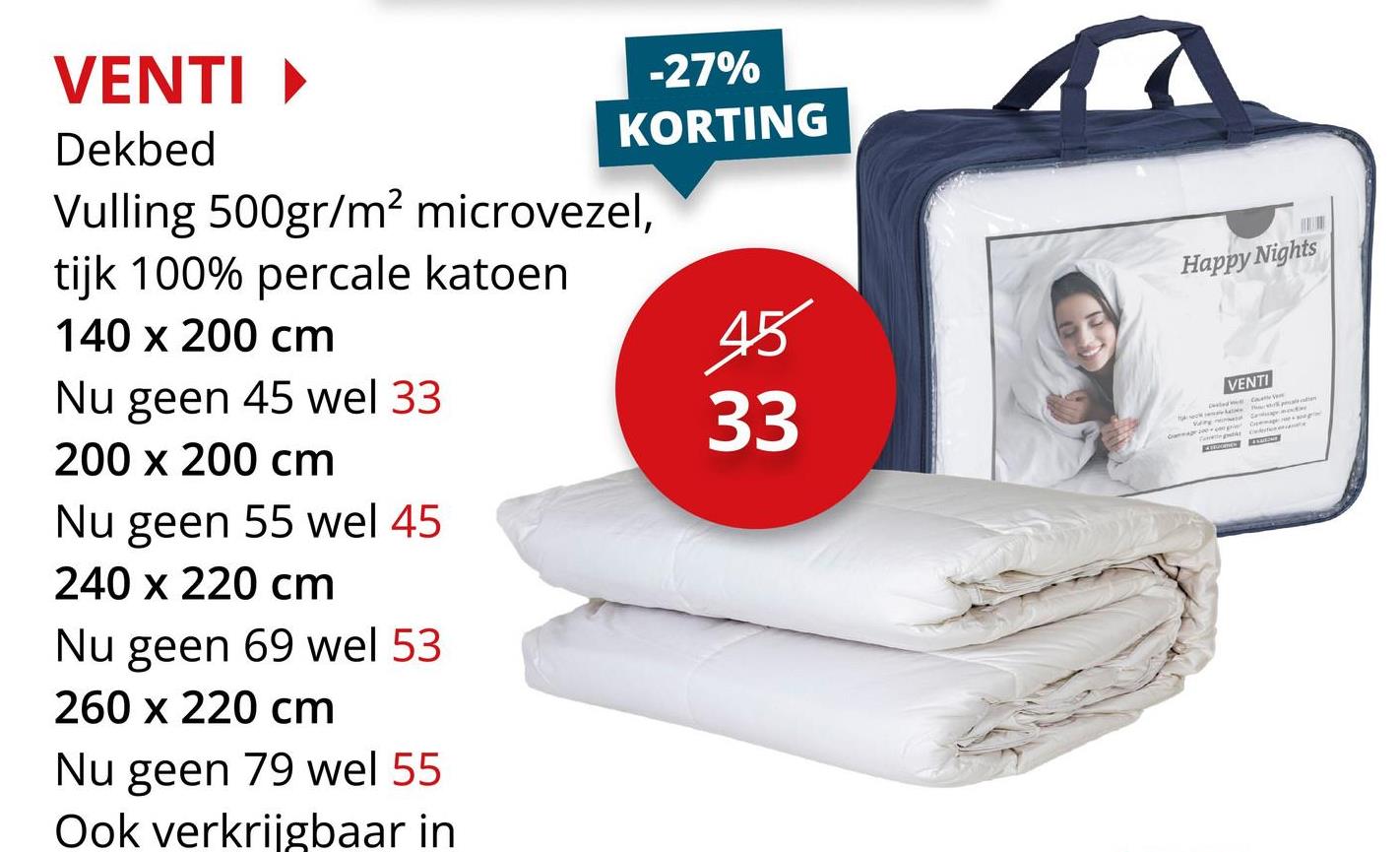 VENTI Dekbed 140 x 200 cm