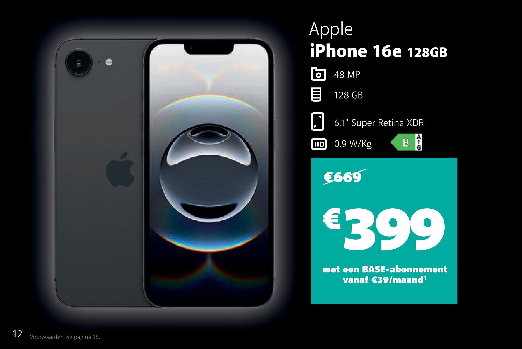 Apple iPhone 16e 128GB