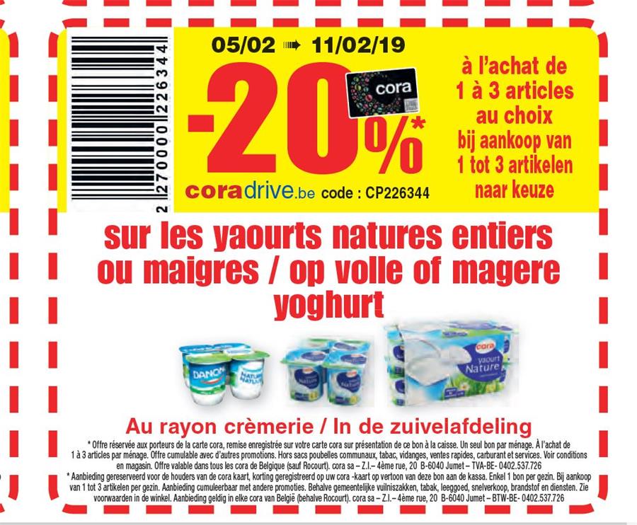 Coupon à imprimer Cora